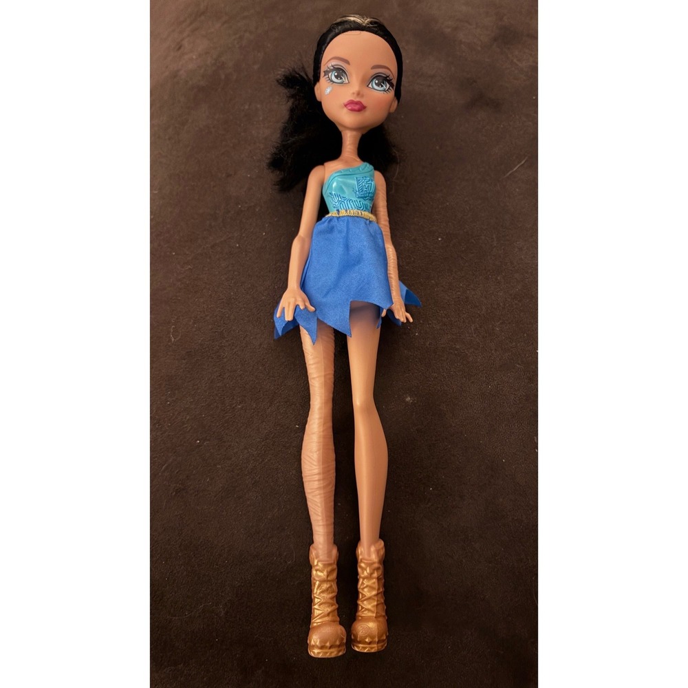 Monster High Cleo‎ de Nile Ghoul Spirit Doll Blue Dress Gold Boots Mattel